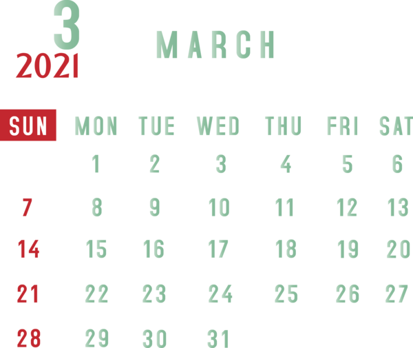Transparent New Year Font Green Meter for Printable 2021 Calendar for New Year