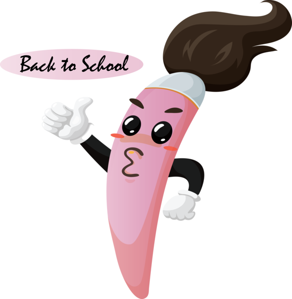 Transparent Back to School Cartoon Drawing Pencil for Welcome Back to School for Back To School