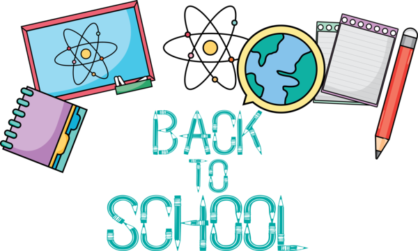 Transparent Back to School Design Logo Text for Welcome Back to School for Back To School