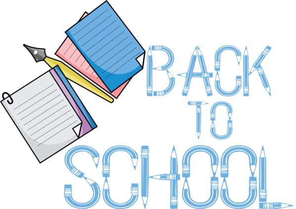 Transparent Back to School Logo Font Line for Welcome Back to School for Back To School