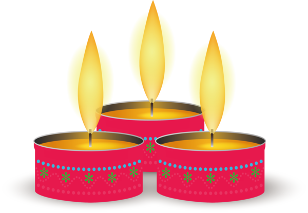 Transparent Diwali Lighting Flameless candle Diwali for Diya for Diwali