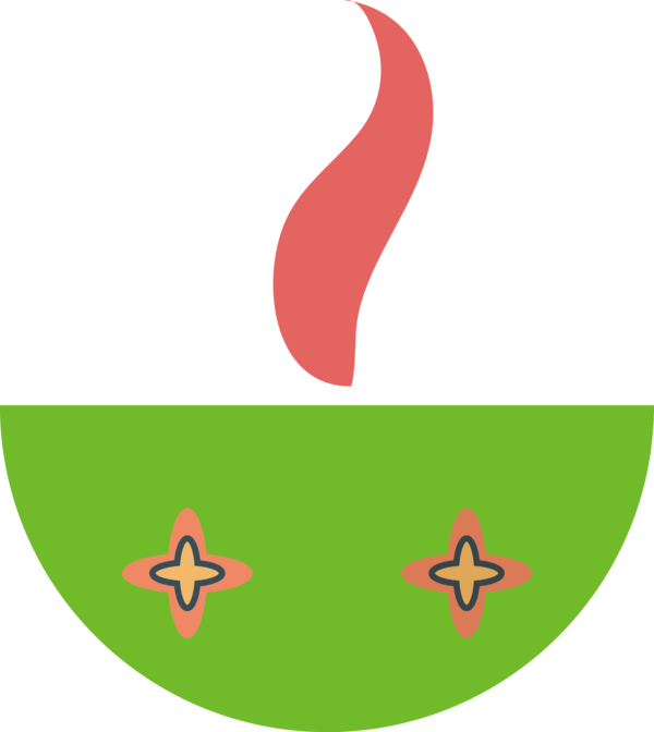 Transparent Diwali Leaf Logo Angle for Diya for Diwali