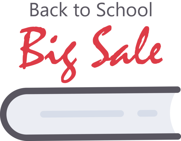 Transparent Back to School Logo Bii Story Font for Back to School Sales for Back To School