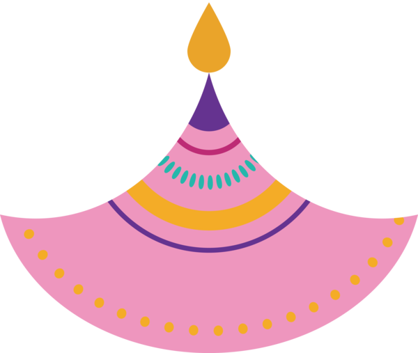 Transparent Diwali Party hat Party Birthday for Diya for Diwali