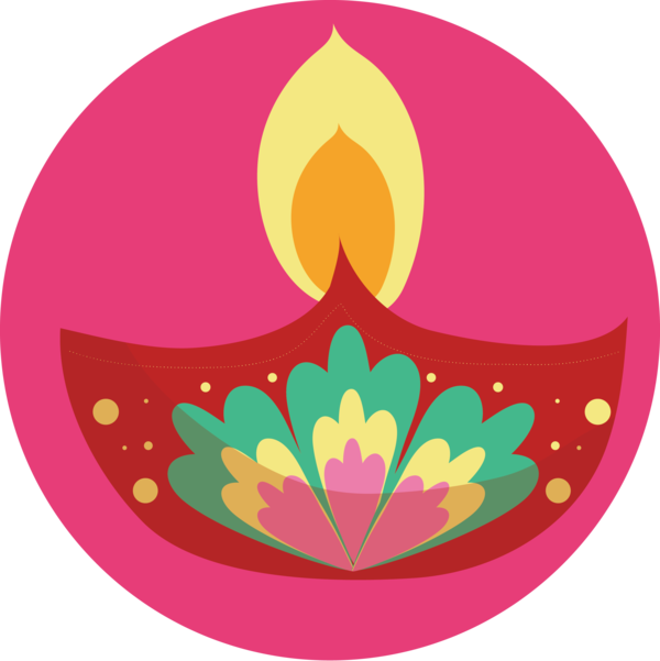 Transparent Diwali Leaf Circle Fruit for Diya for Diwali