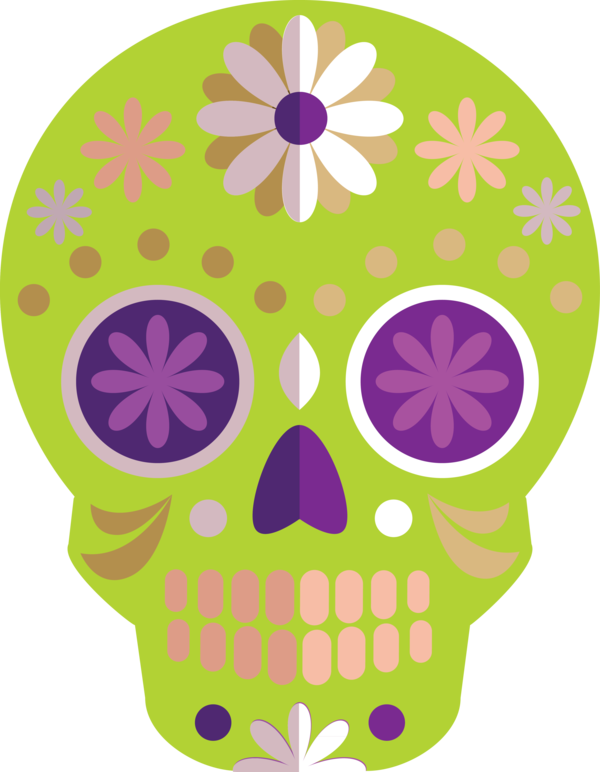 Transparent Day of the Dead Day of the Dead Calavera Skull art for Calavera for Day Of The Dead