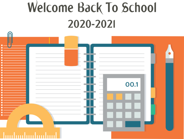 Transparent Back to School Design Flat design Infographic for Welcome Back to School for Back To School