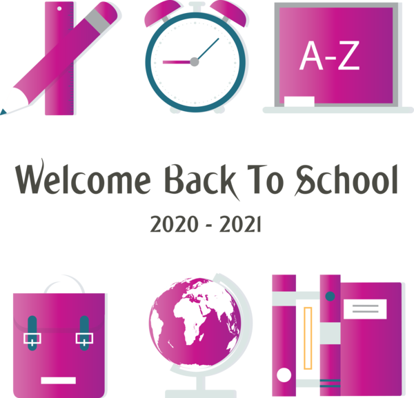 Transparent Back to School Logo World map Font for Welcome Back to School for Back To School