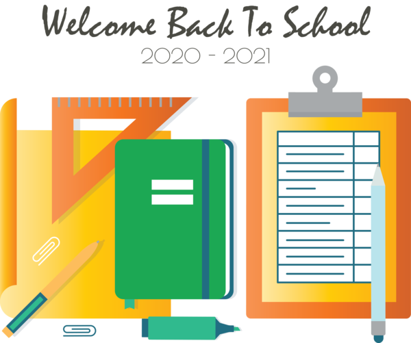 Transparent Back to School High Borrans Paper Angle for Welcome Back to School for Back To School