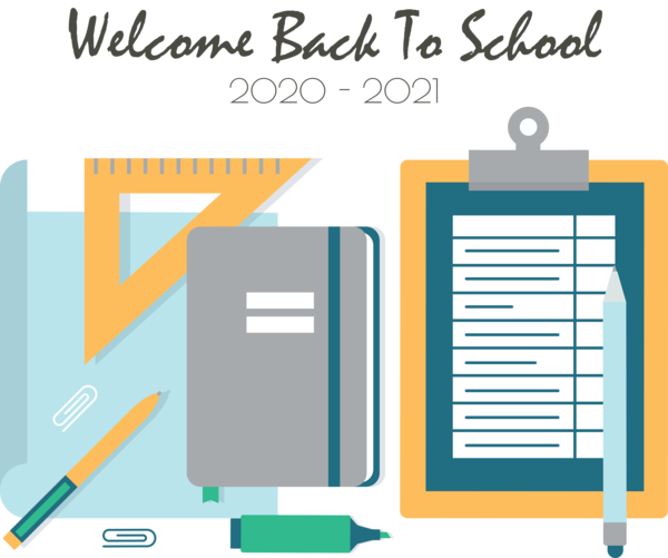 Transparent Back to School School Education Design for Welcome Back to School for Back To School