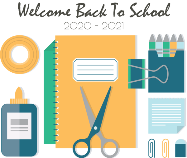 Transparent Back to School Flat design Design Icon for Welcome Back to School for Back To School