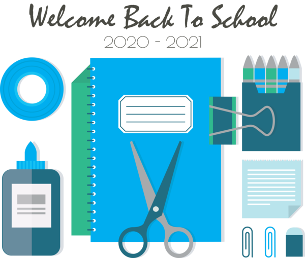 Transparent Back to School Flat design Design Icon for Welcome Back to School for Back To School