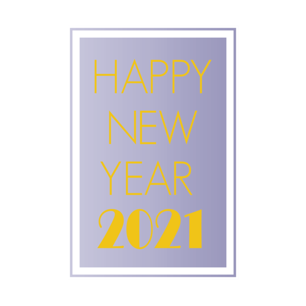 Transparent New Year Logo Font Post-it Note for Happy New Year 2021 for New Year