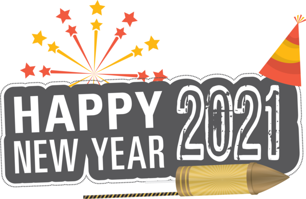 Transparent New Year Logo New Year's resolution Font for Happy New Year 2021 for New Year