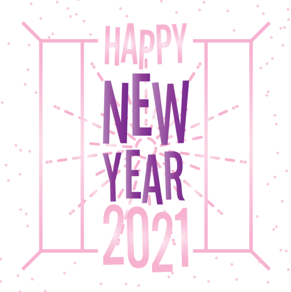 Transparent New Year Logo Font Meter for Happy New Year 2021 for New Year