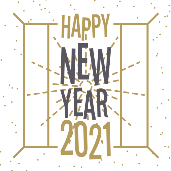 Transparent New Year Pattern Font Meter for Happy New Year 2021 for New Year