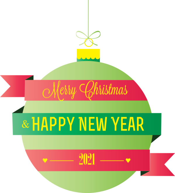 Transparent New Year Christmas ornament Logo Christmas tree M for Happy New Year 2021 for New Year