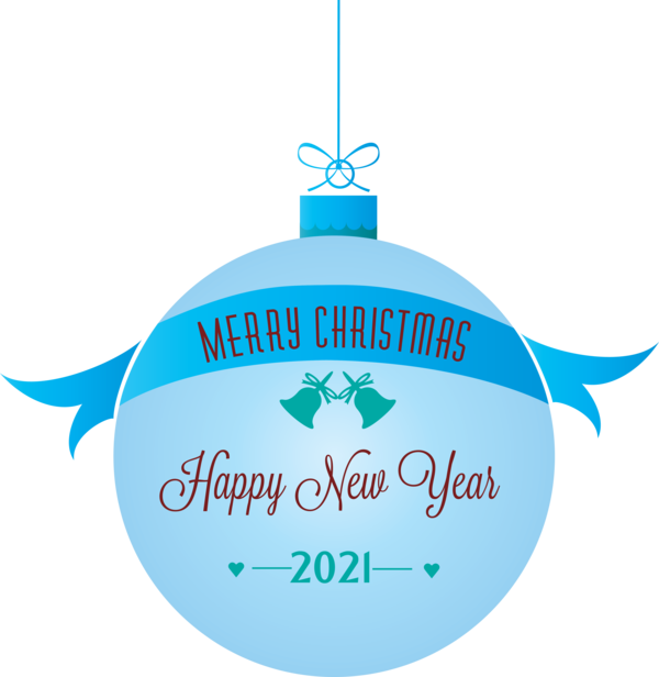 Transparent New Year Logo Christmas ornament label.m for Happy New Year 2021 for New Year
