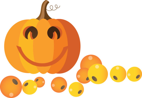 Transparent Thanksgiving Jack-o'-lantern Pumpkin Smiley for Thanksgiving Pumpkin for Thanksgiving