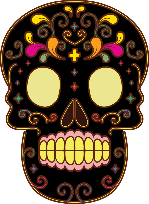 Transparent Day of the Dead Visual arts Meter Font for Calavera for Day Of The Dead