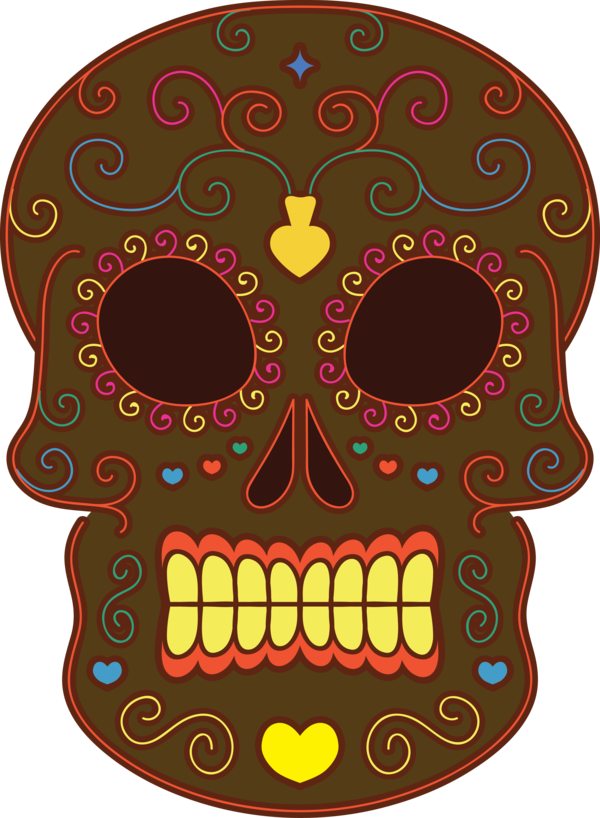 Transparent Day of the Dead Visual arts Pattern Meter for Calavera for Day Of The Dead