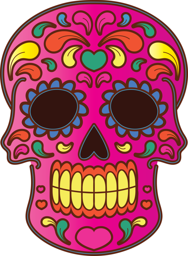 Transparent Day of the Dead Visual arts Pattern Meter for Calavera for Day Of The Dead