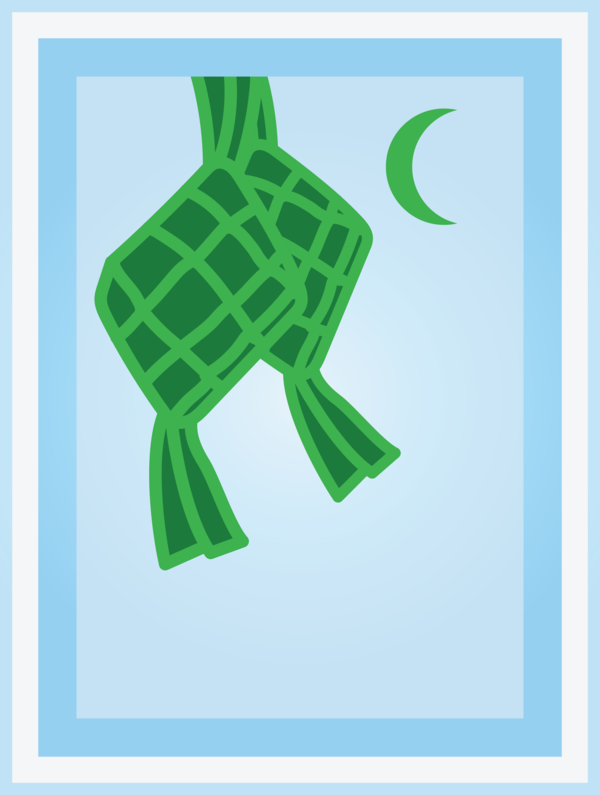 Transparent Eid al Fitr Sea turtles Design Turtles for Ketupat for Eid Al Fitr