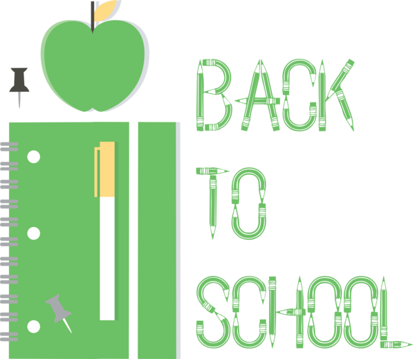 Transparent Back to School Logo Font Green for Welcome Back to School for Back To School