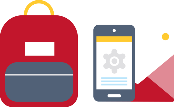 Transparent Back to School Mobile phone Logo Mobile phone accessories for Back to School Supplies for Back To School