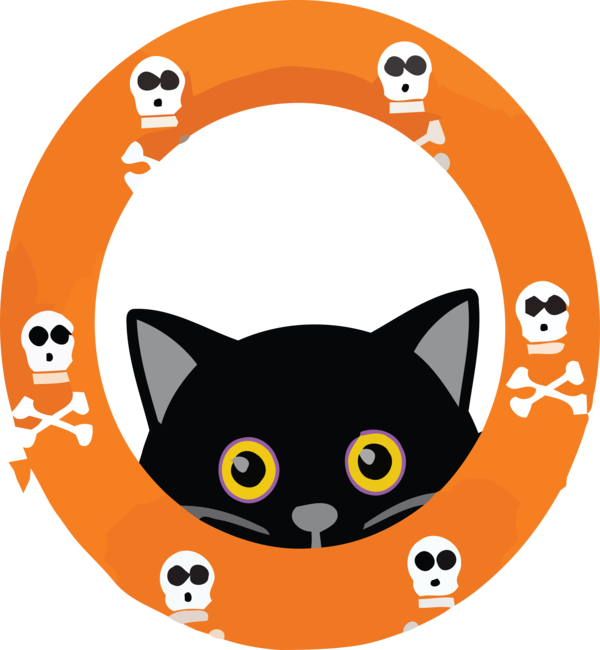 Transparent Halloween Whiskers Kitten Cartoon for Black Cats for Halloween