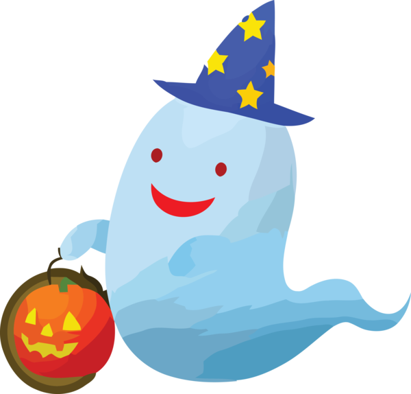 Transparent Halloween Fish Cartoon Character for Happy Halloween for Halloween
