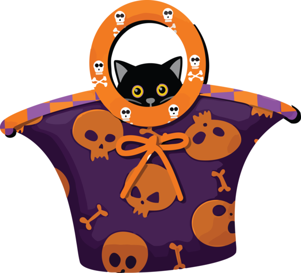 Transparent Halloween Black cat Cat Drawing for Black Cats for Halloween