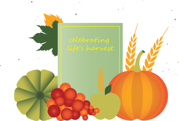 Transparent Thanksgiving Pumpkin Greeting card Cartoon for Happy Thanksgiving for Thanksgiving
