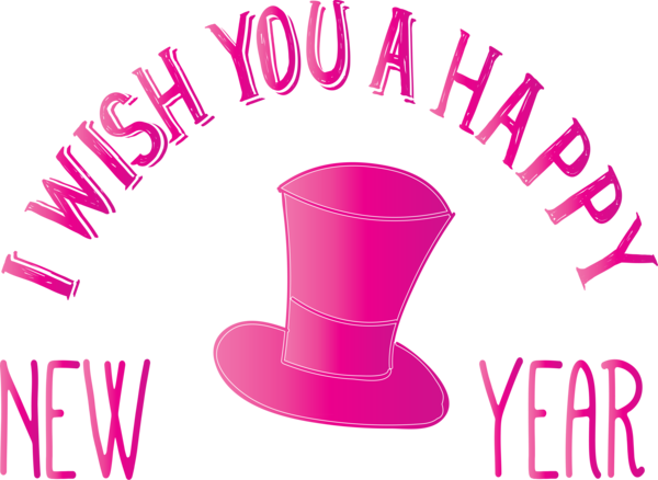 Transparent New Year Logo Meter Line for Happy New Year 2021 for New Year