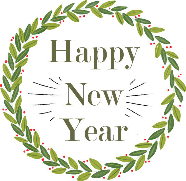 Transparent New Year Christmas Day New Year Text for Happy New Year for New Year