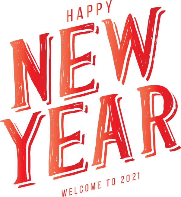 Transparent New Year Logo Font Meter for Happy New Year 2021 for New Year