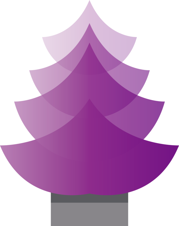 Transparent Christmas Leaf Angle Purple for Christmas Tree for Christmas
