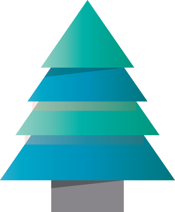 Transparent Christmas Triangle Angle Design for Christmas Tree for Christmas