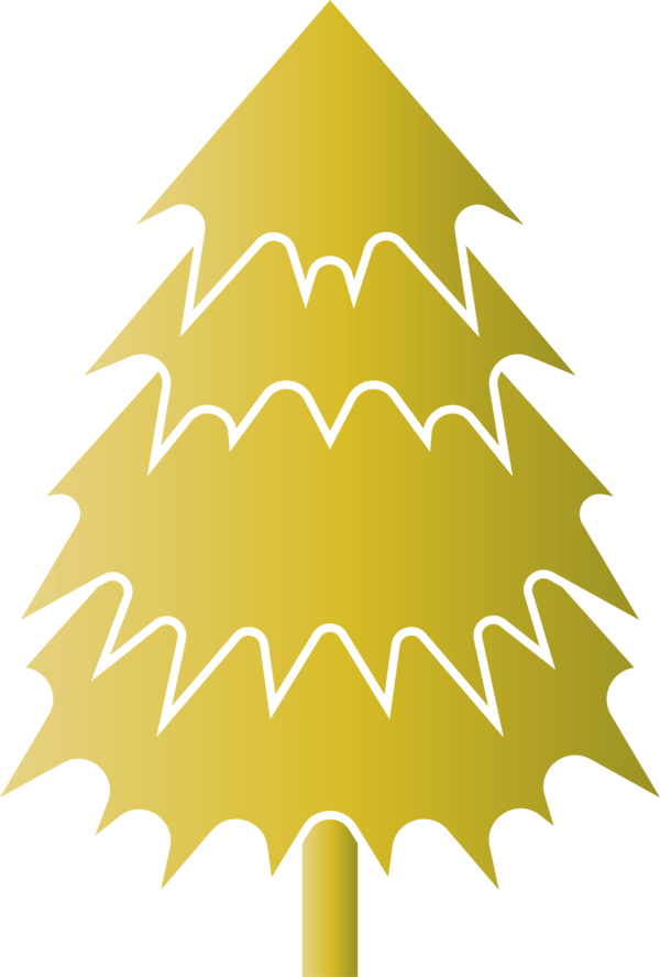 Transparent Christmas Leaf Angle Yellow for Christmas Tree for Christmas