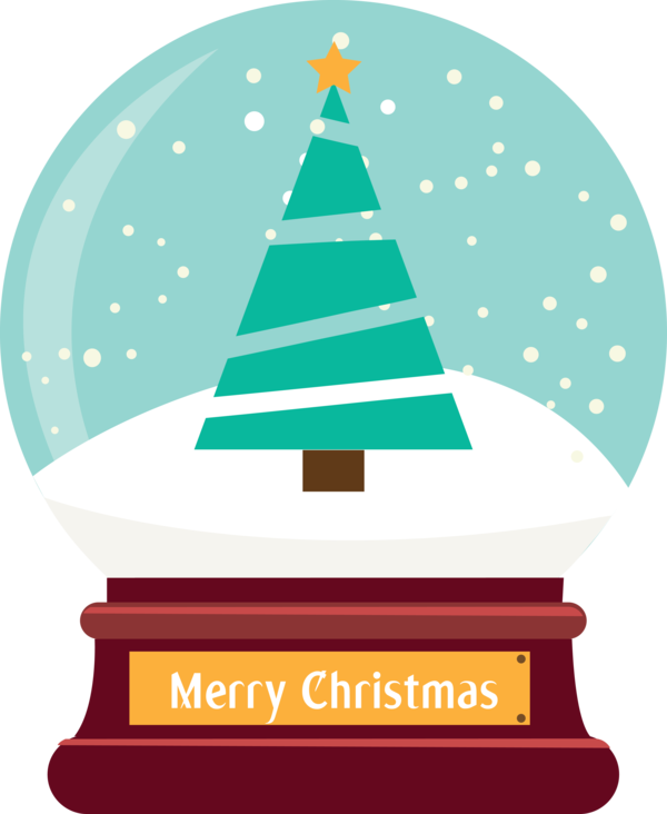 Transparent Christmas Christmas tree Christmas ornament Logo for Snow Globe for Christmas