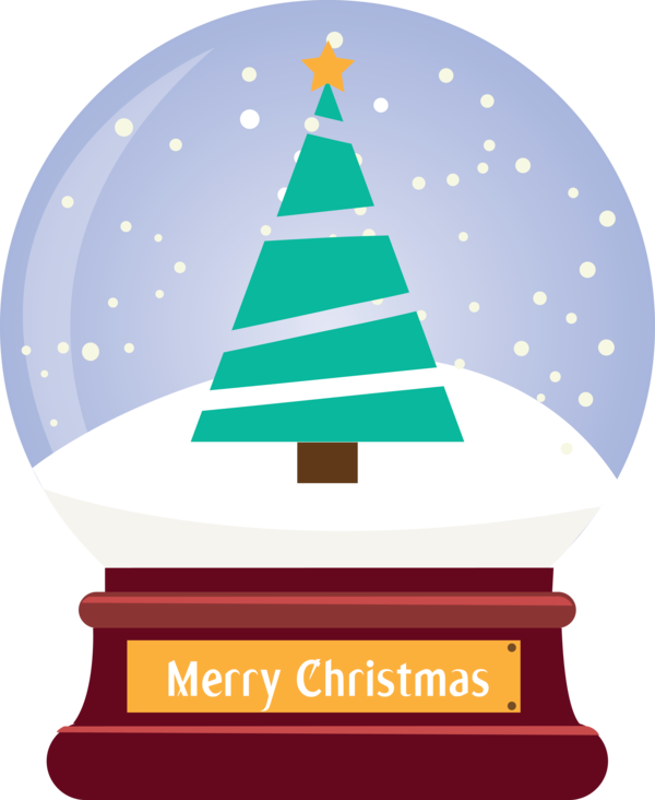 Transparent Christmas Christmas tree Christmas ornament Greeting card for Snow Globe for Christmas