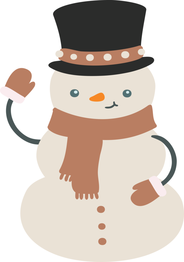 Transparent Christmas Design for Snowman for Christmas