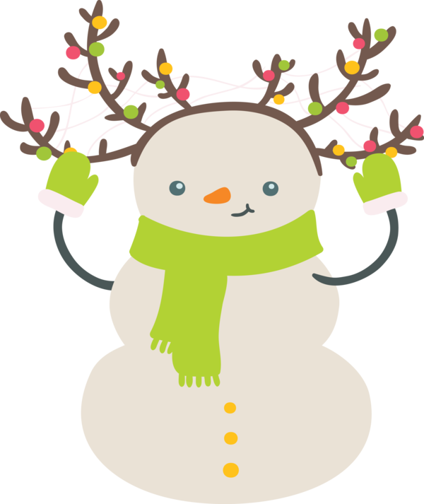 Transparent Christmas Cartoon Character Area for Snowman for Christmas