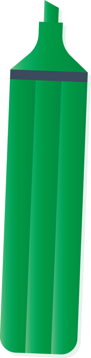 Transparent Back to School Cylinder Green Angle for Back to School Supplies for Back To School