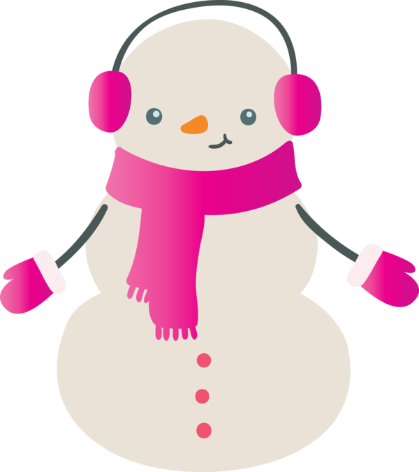Transparent Christmas Character Line Behavior for Snowman for Christmas