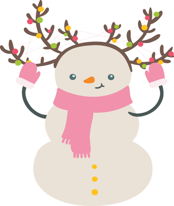Transparent Christmas Christmas ornament Cartoon Character for Snowman for Christmas