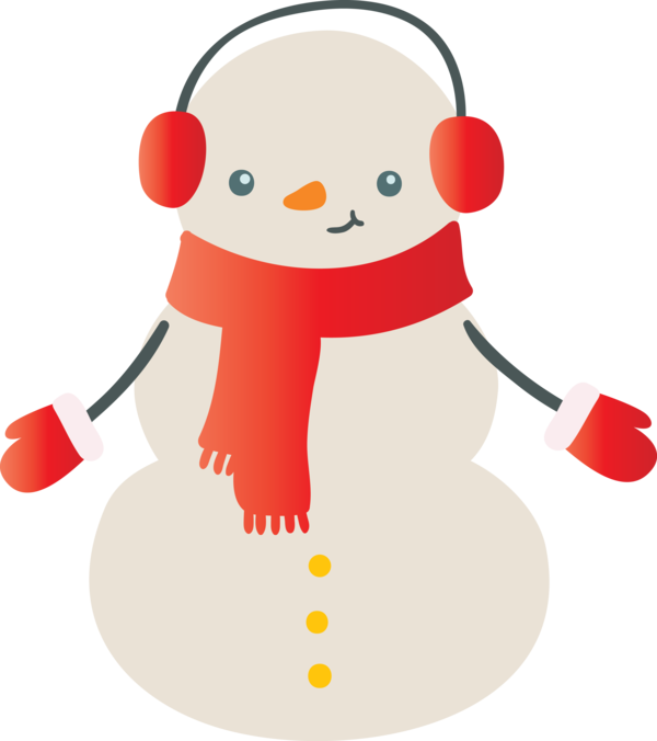 Transparent Christmas Design Christmas Day Santa Claus (M) for Snowman for Christmas