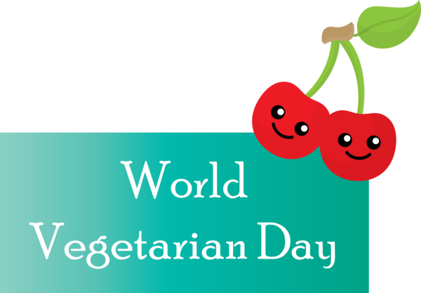 Transparent World Vegetarian Day Logo Cartoon Font for Vegetarian Day for World Vegetarian Day