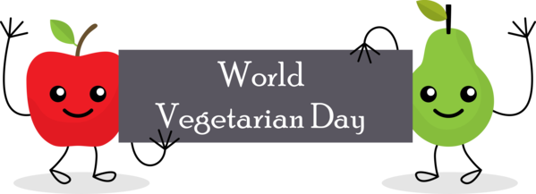 Transparent World Vegetarian Day Design Logo Meter for Vegetarian Day for World Vegetarian Day
