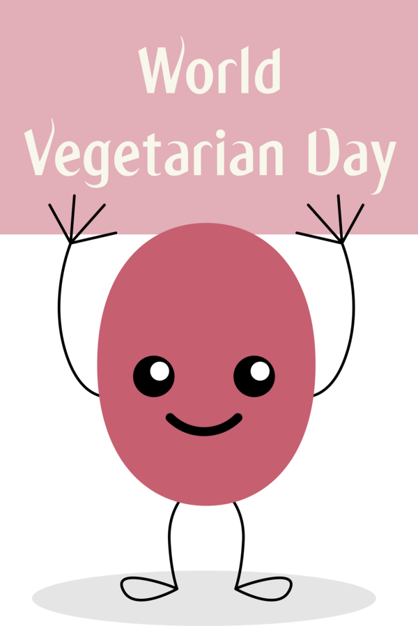 Transparent World Vegetarian Day Cartoon Text Line for Vegetarian Day for World Vegetarian Day